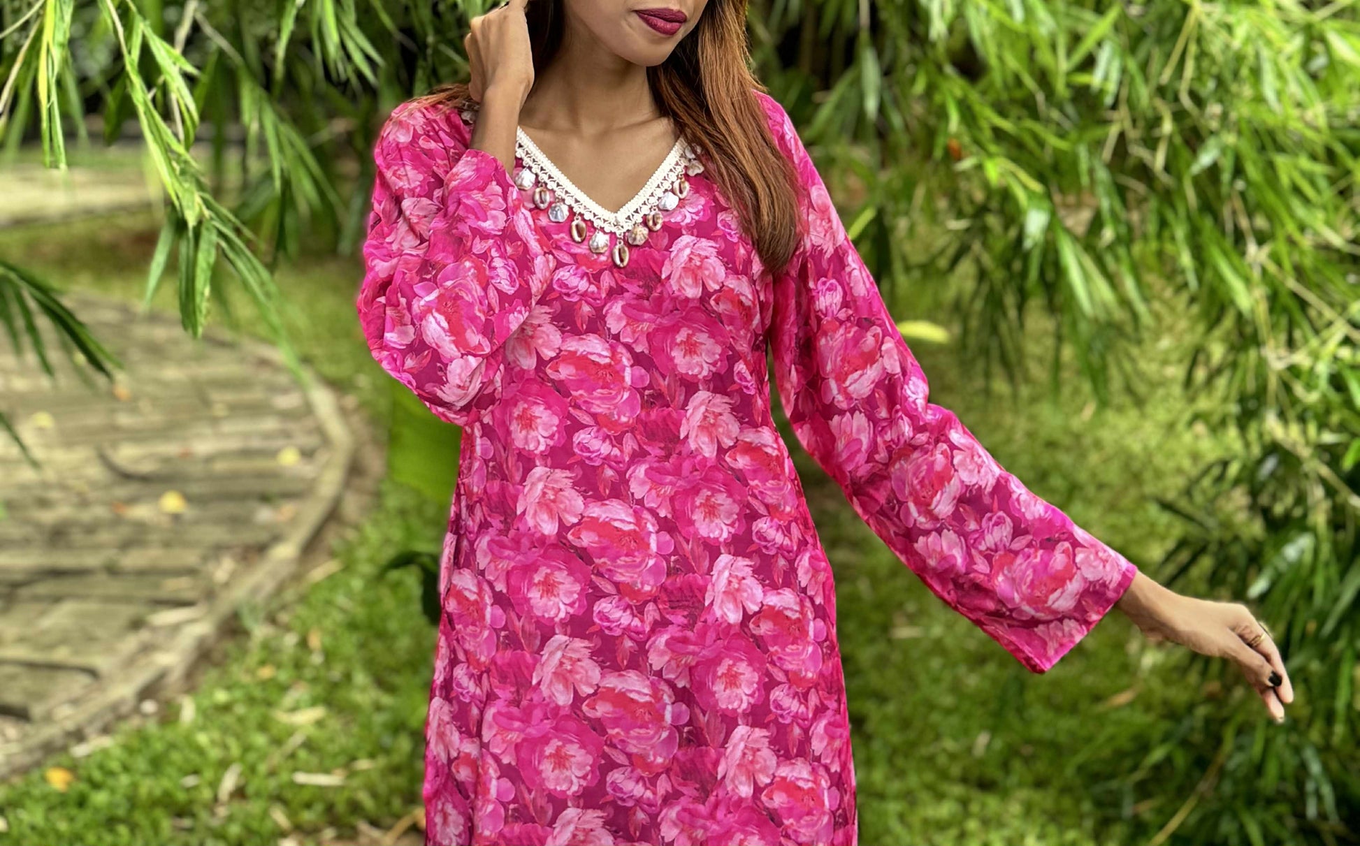 Orchid (অর্কিড) - Premium Cotton Short Kurti