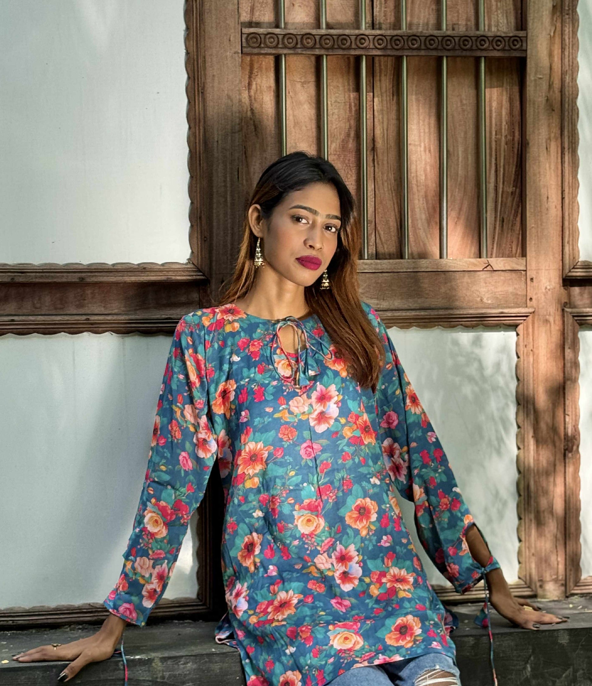 Fulbanu (ফুলবানু) - Silk Short Kurti