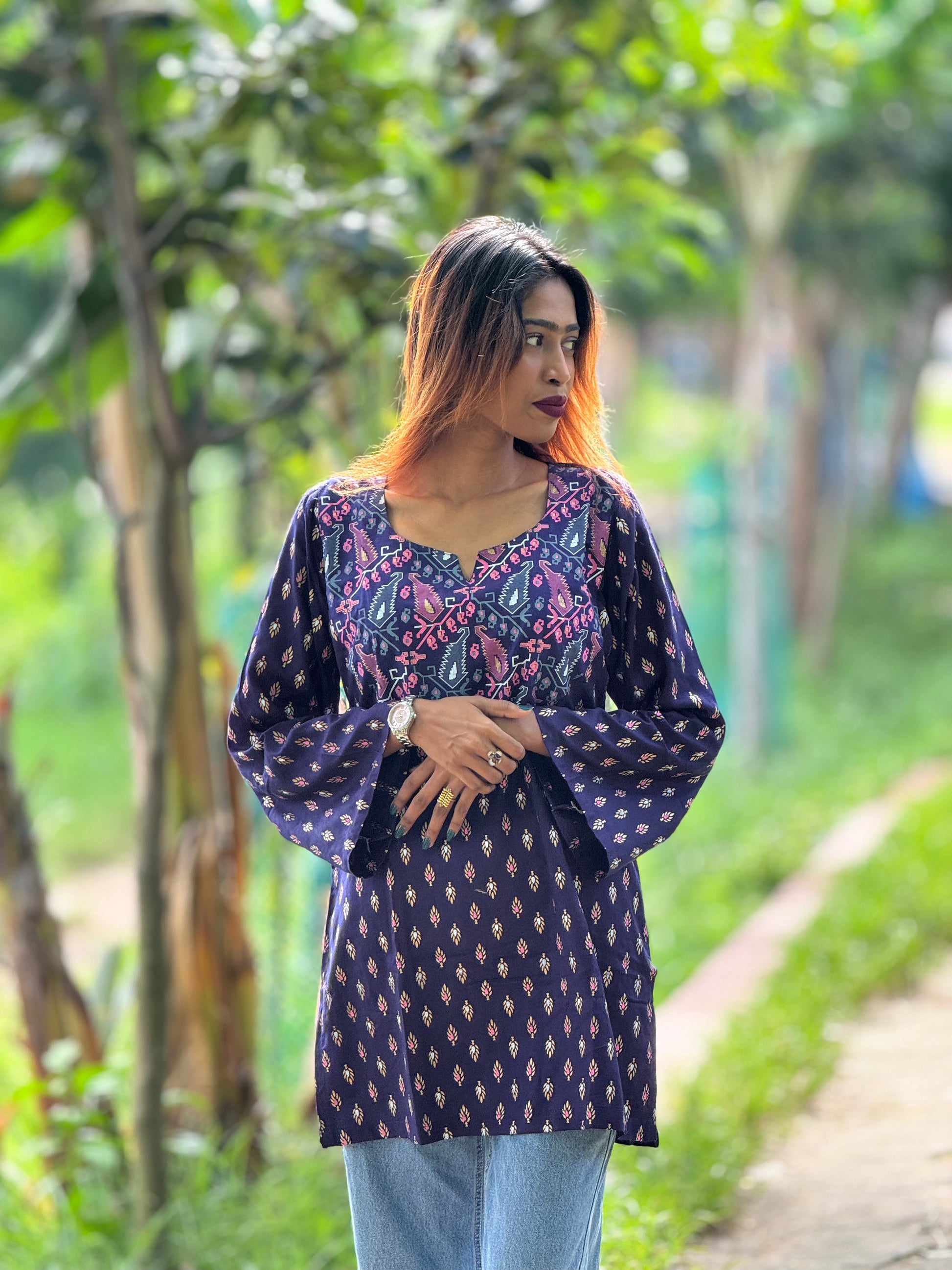 Neela (নীলা) - Cotton Short Kurti