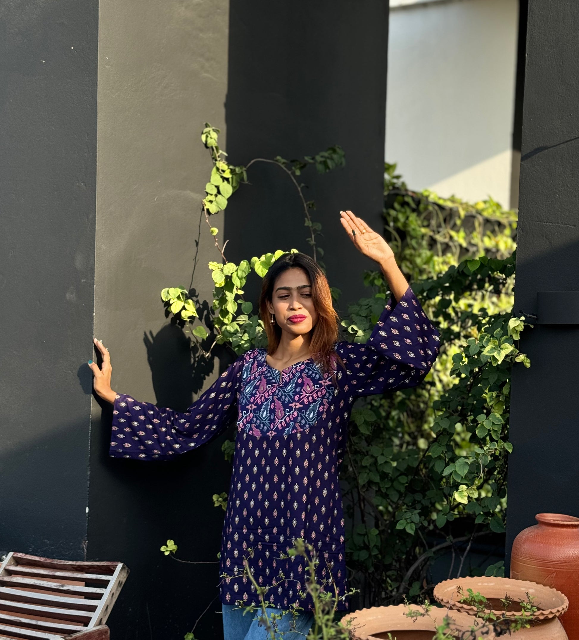 Neela (নীলা) - Cotton Short Kurti