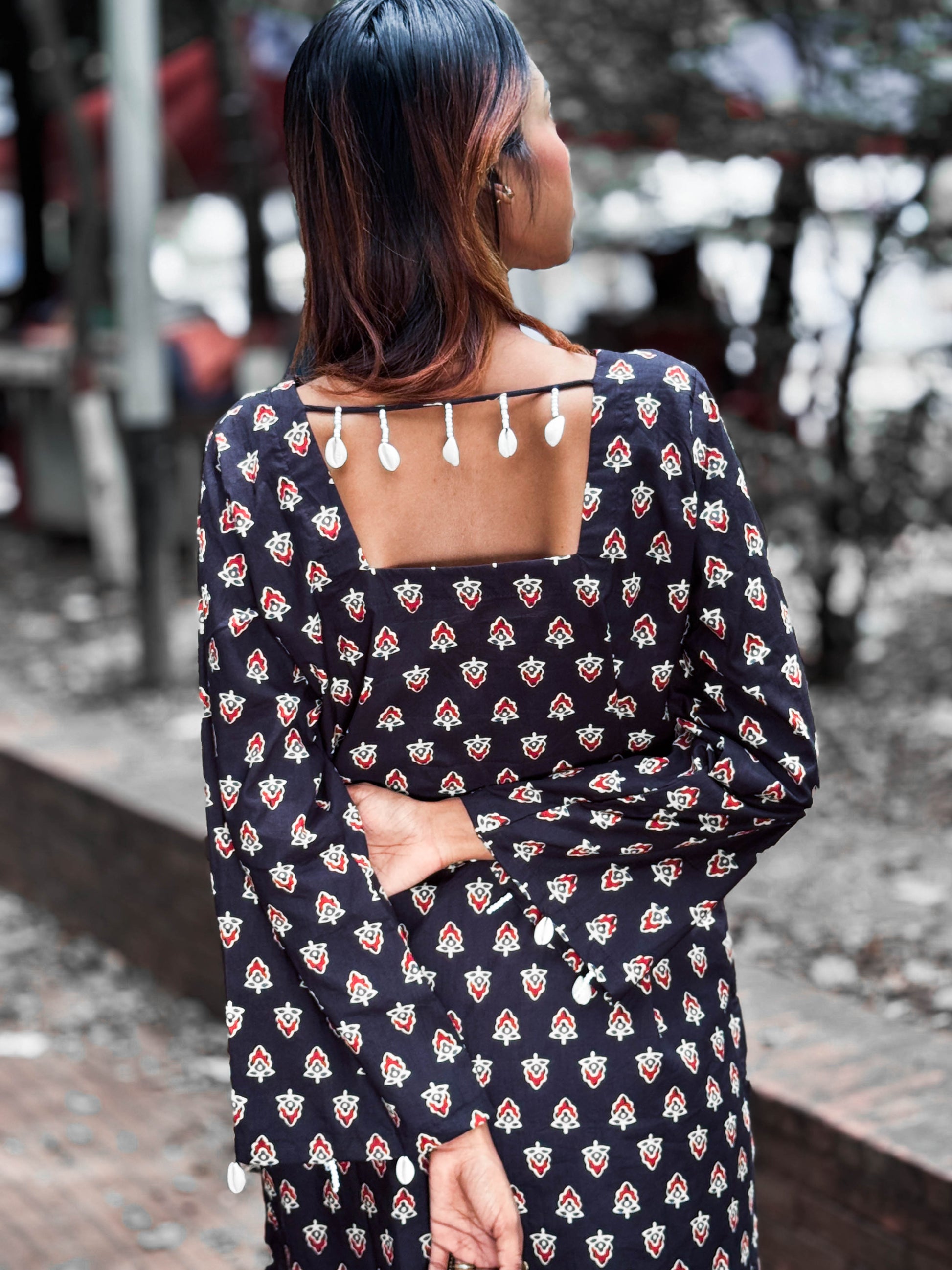 Kamini (কামিনী) - Original Kalamkari Cotton Short Kurti
