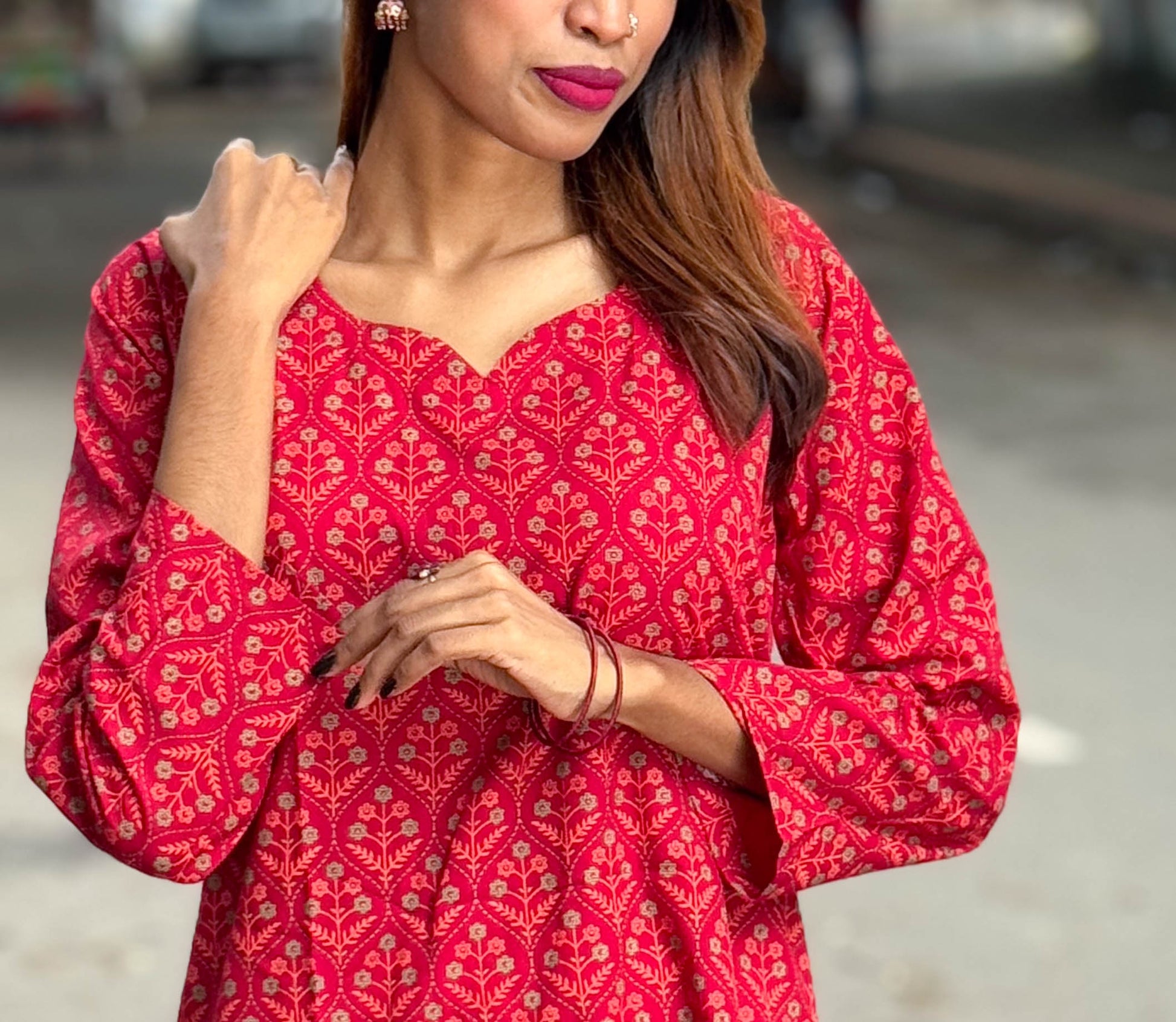 Lalkonna (লালকন্যা) - Cotton Short Kurti