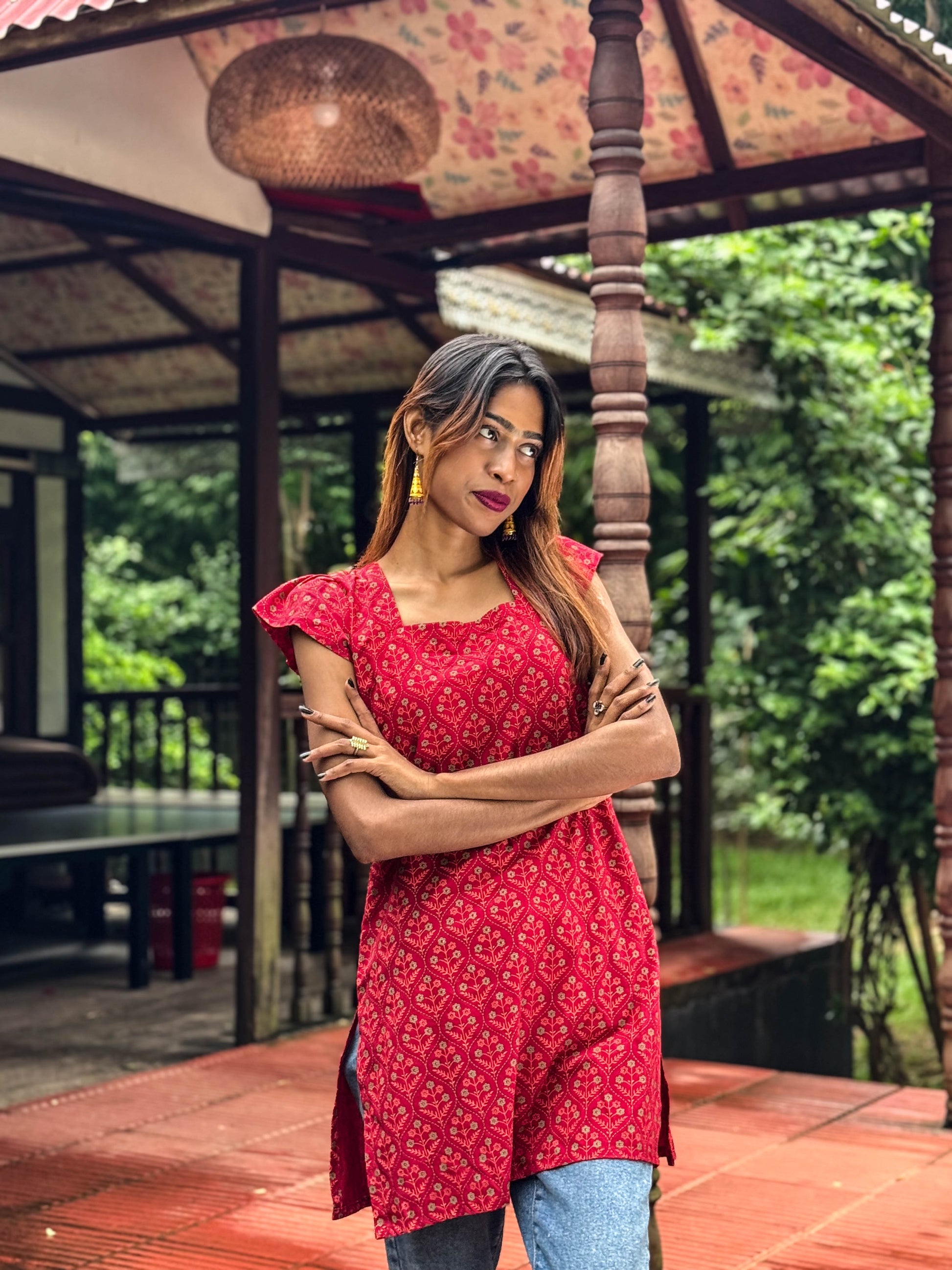 Lilabali (লীলাবালি) - Cotton Short Kurti