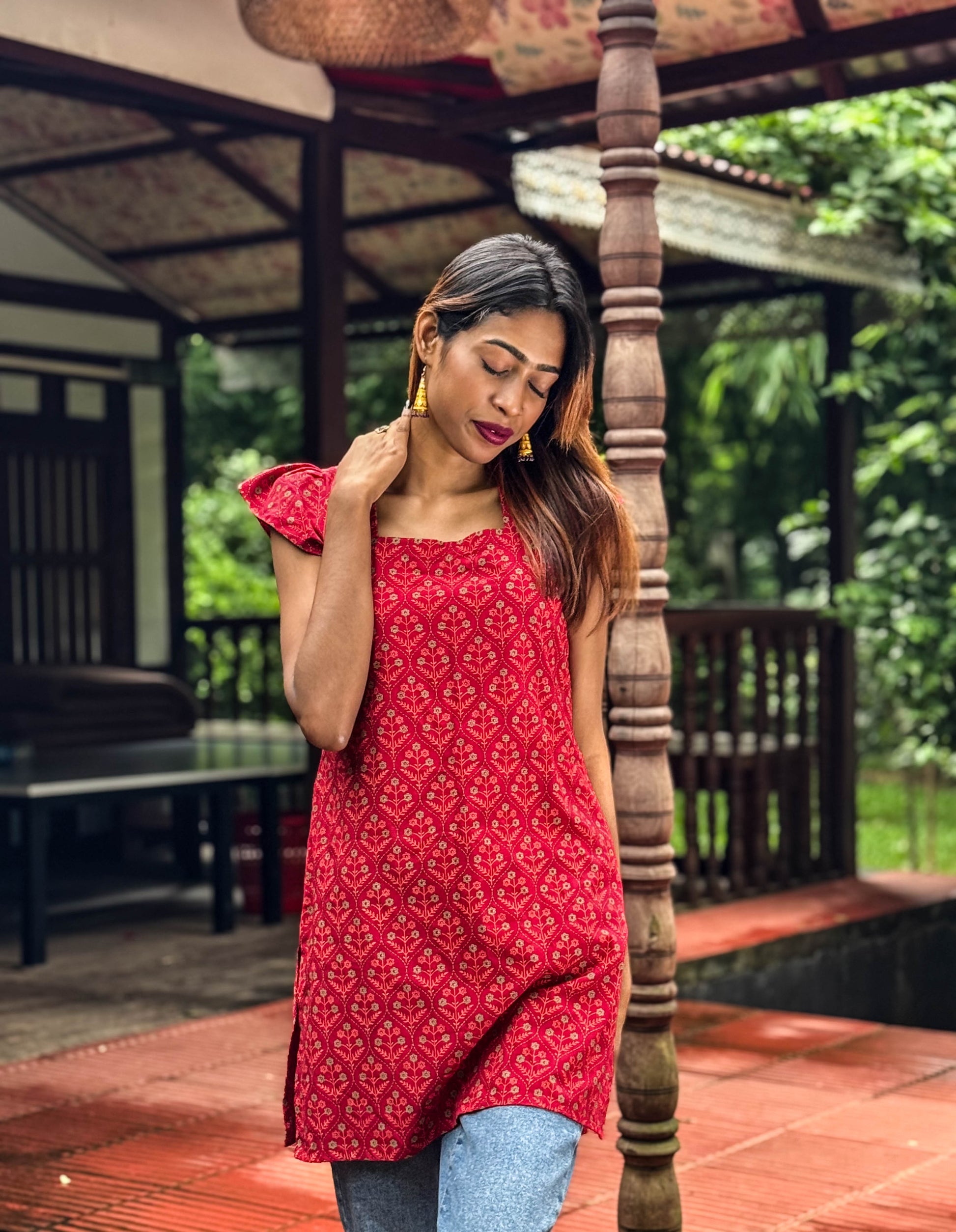 Lilabali (লীলাবালি) - Cotton Short Kurti