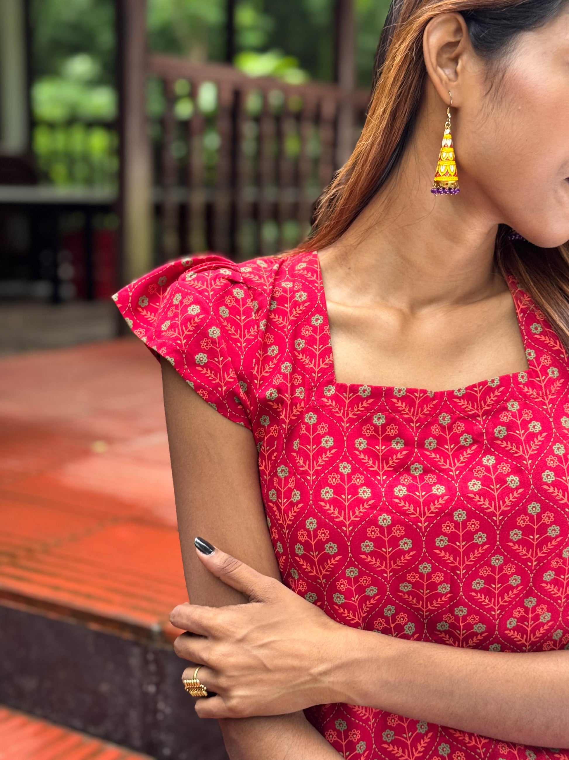 Lilabali (লীলাবালি) - Cotton Short Kurti