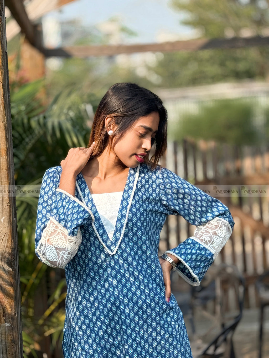 "কাঠগোলাপ " joyouri kurti full set 🌸