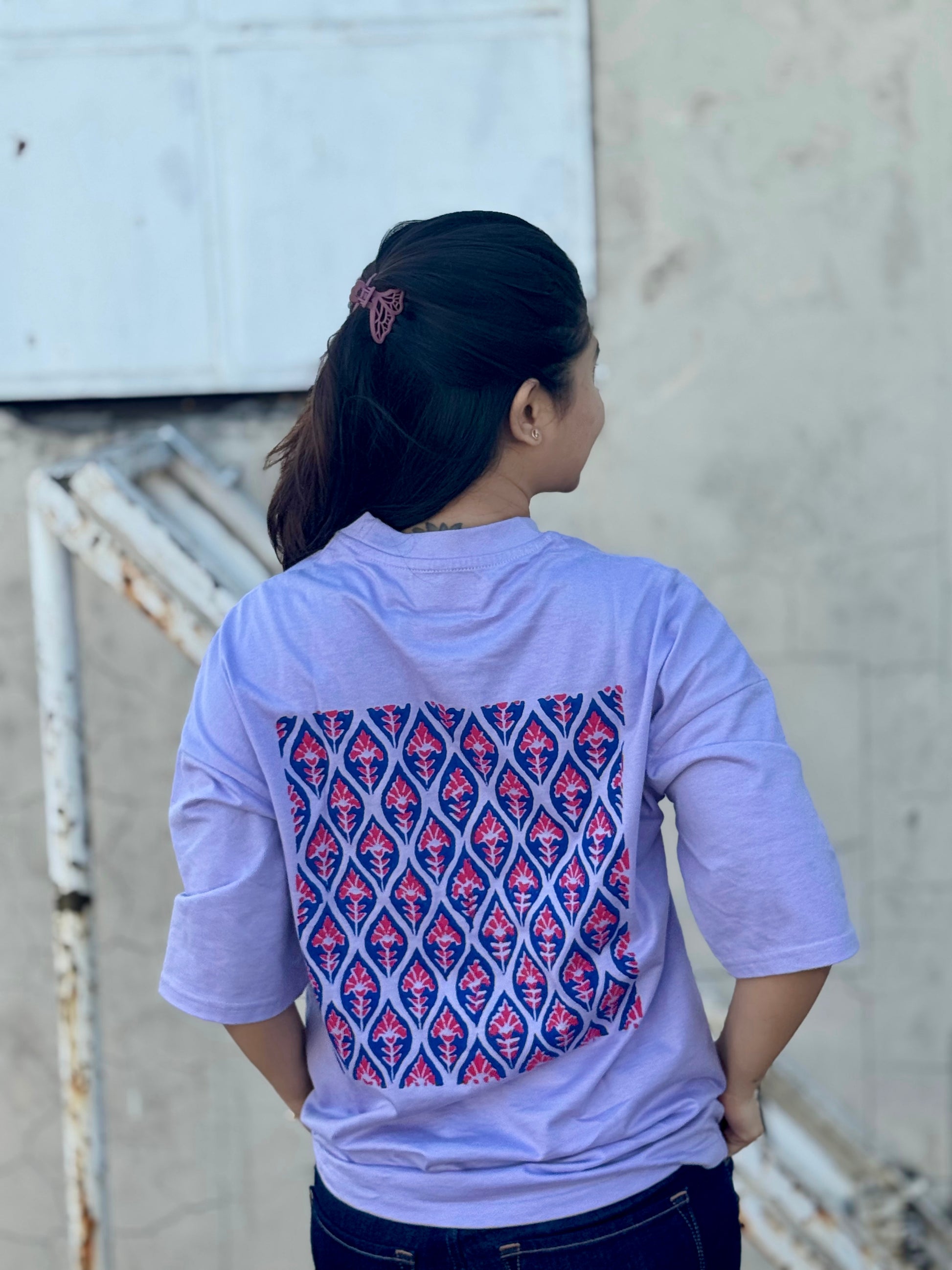 Block printed t-shirt