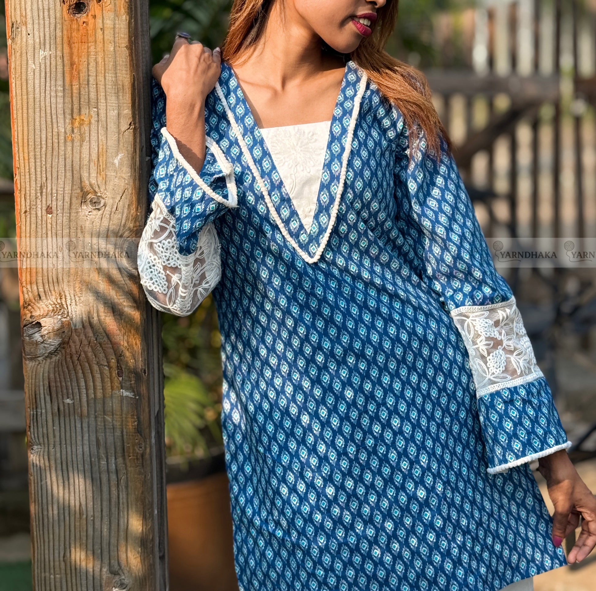 "কাঠগোলাপ " joyouri kurti full set 🌸