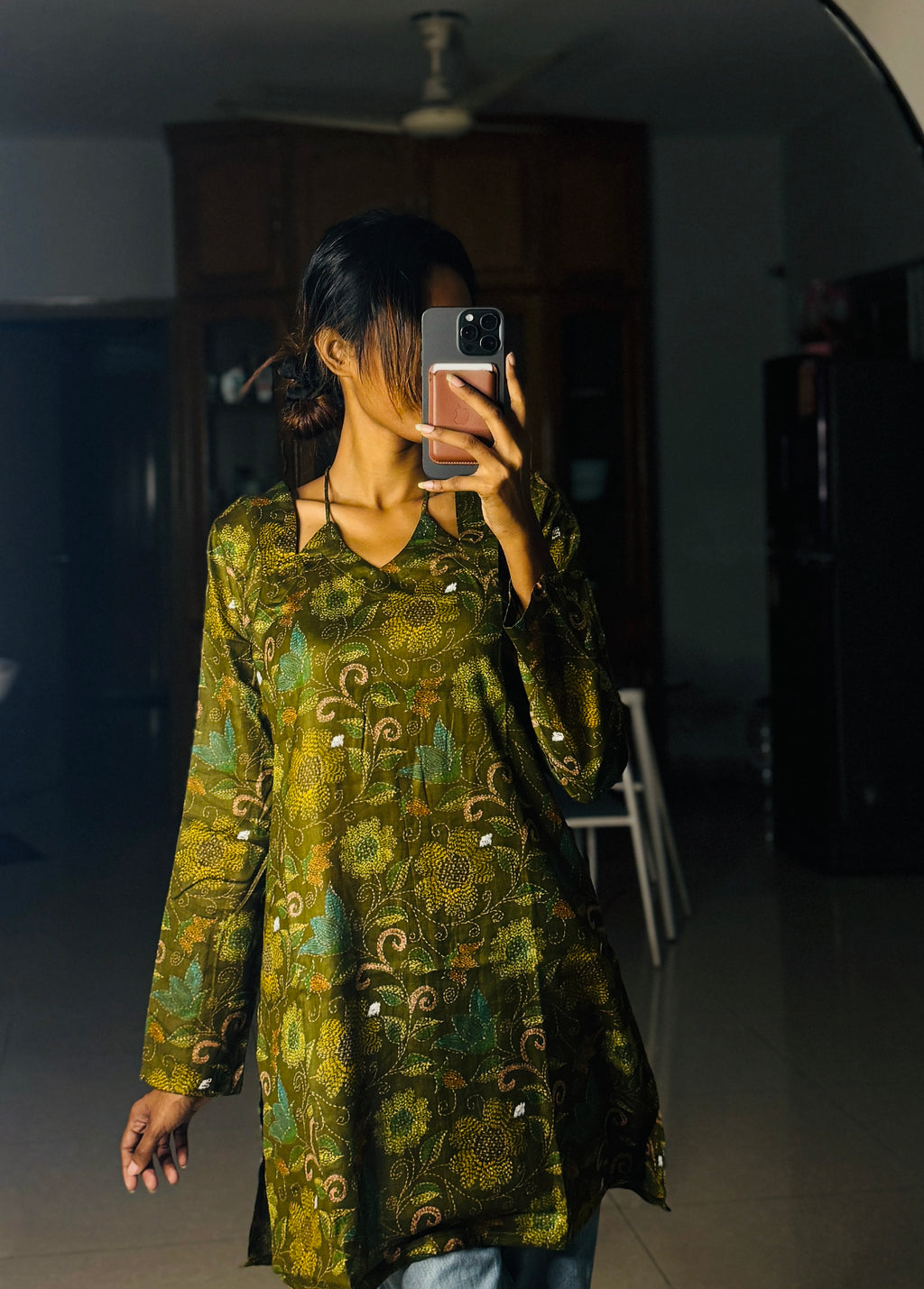 "জলপাই " kurti 🌿