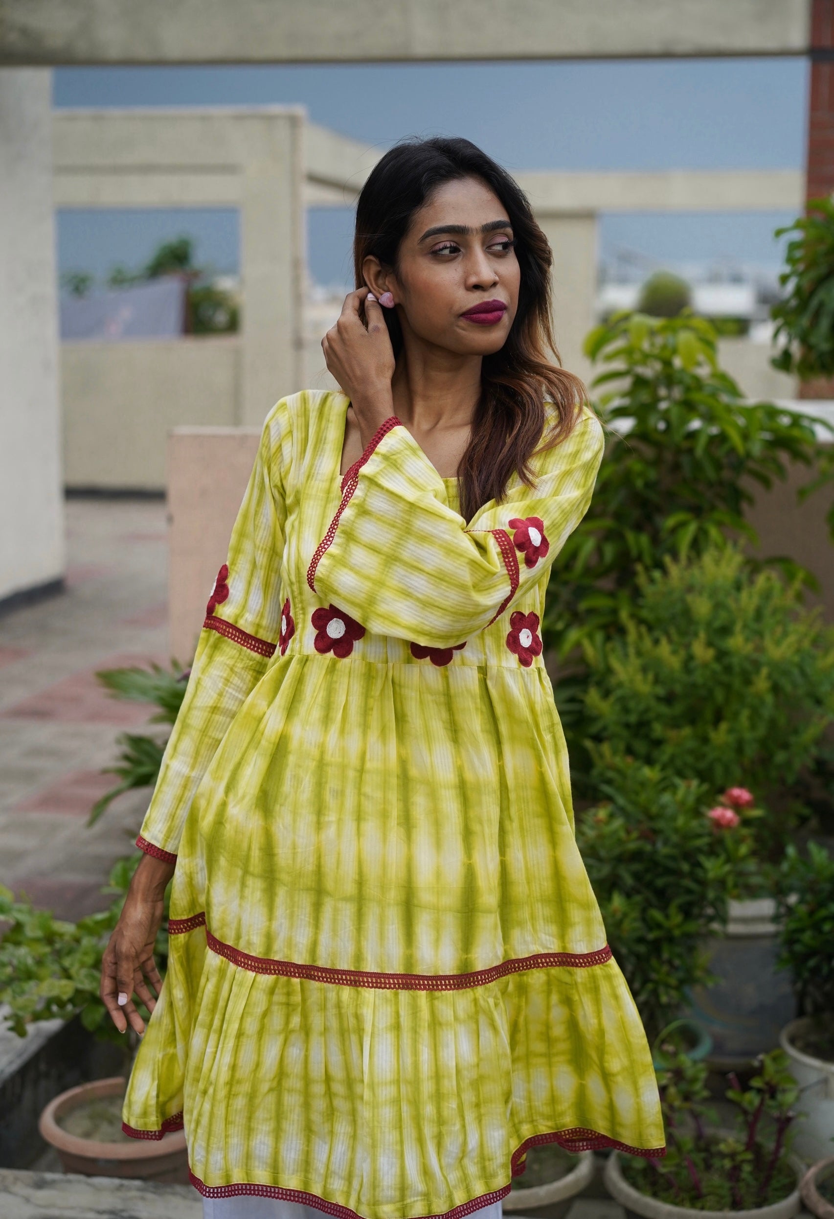 "spring" premium midi frock