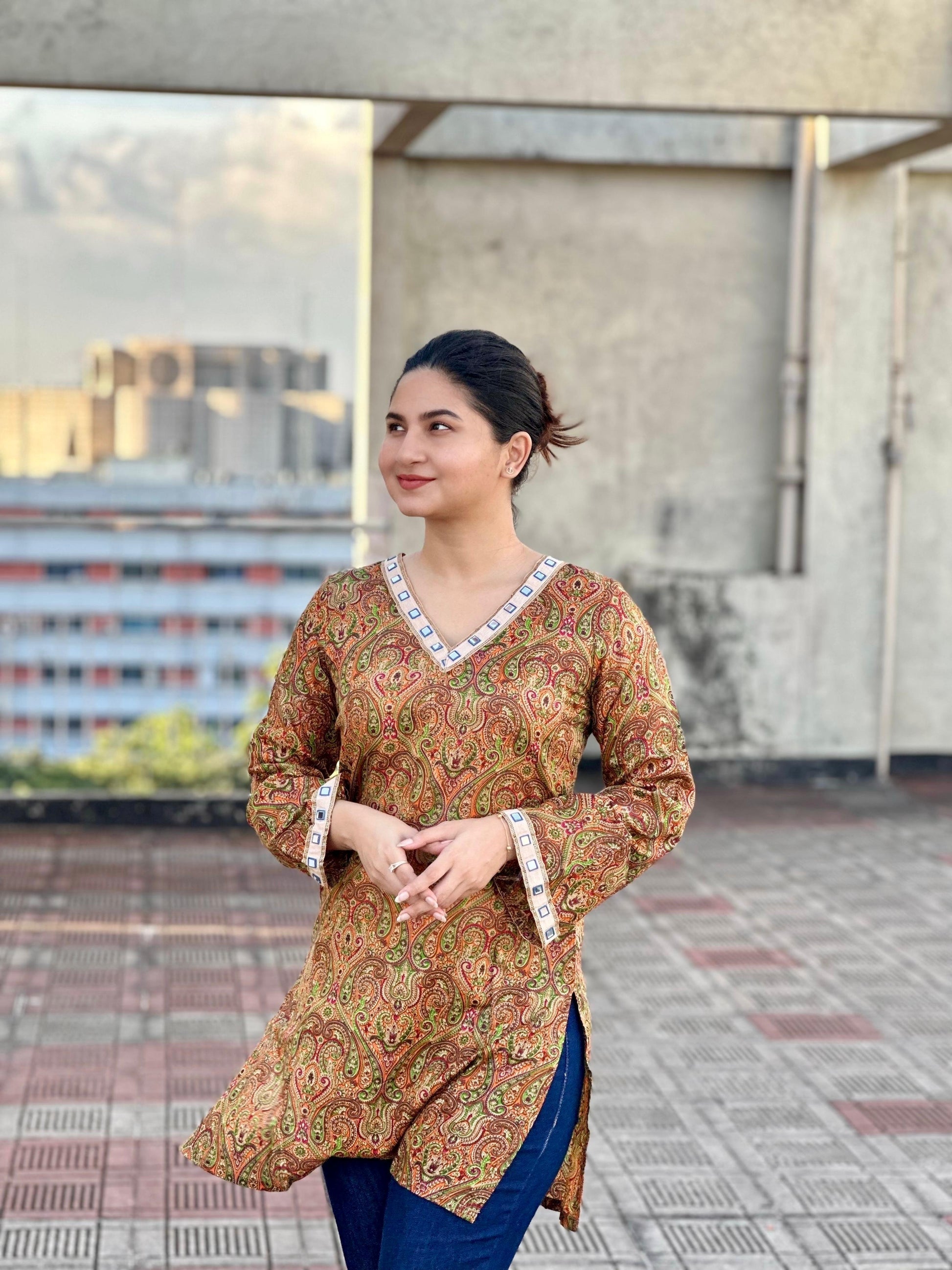 Mirror✨ short kurti