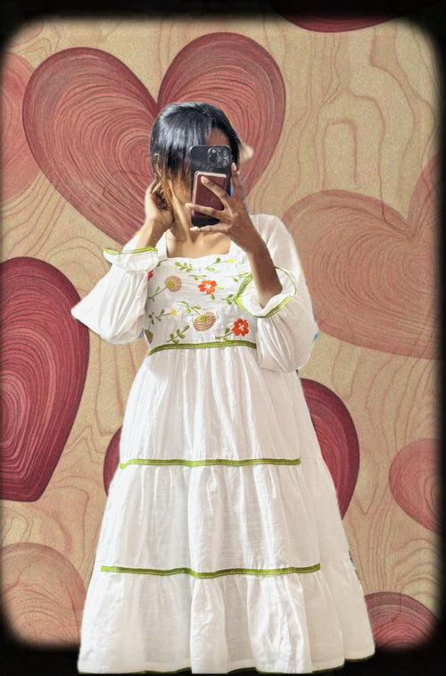 "spring" premium long frock