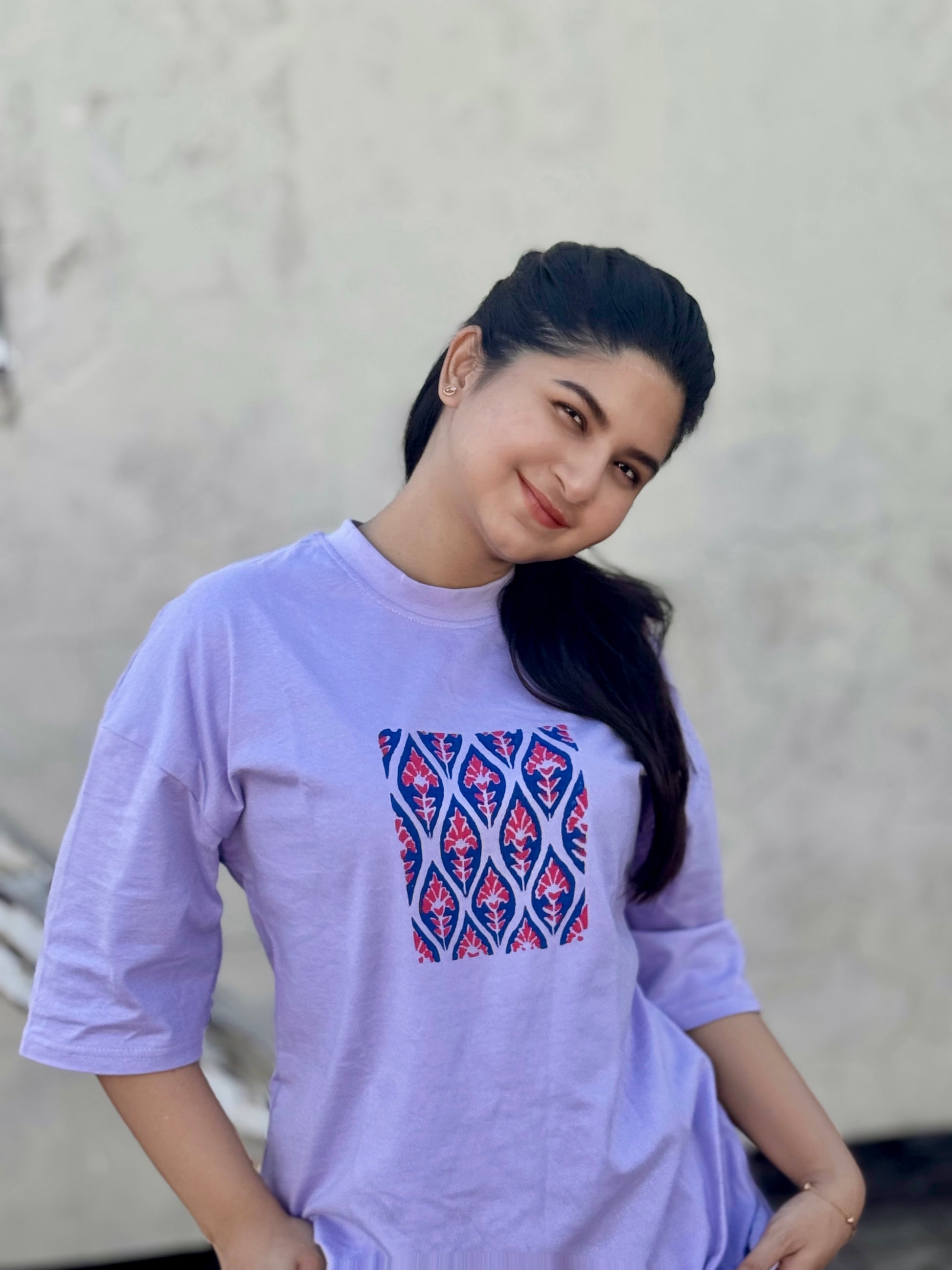 Block printed t-shirt