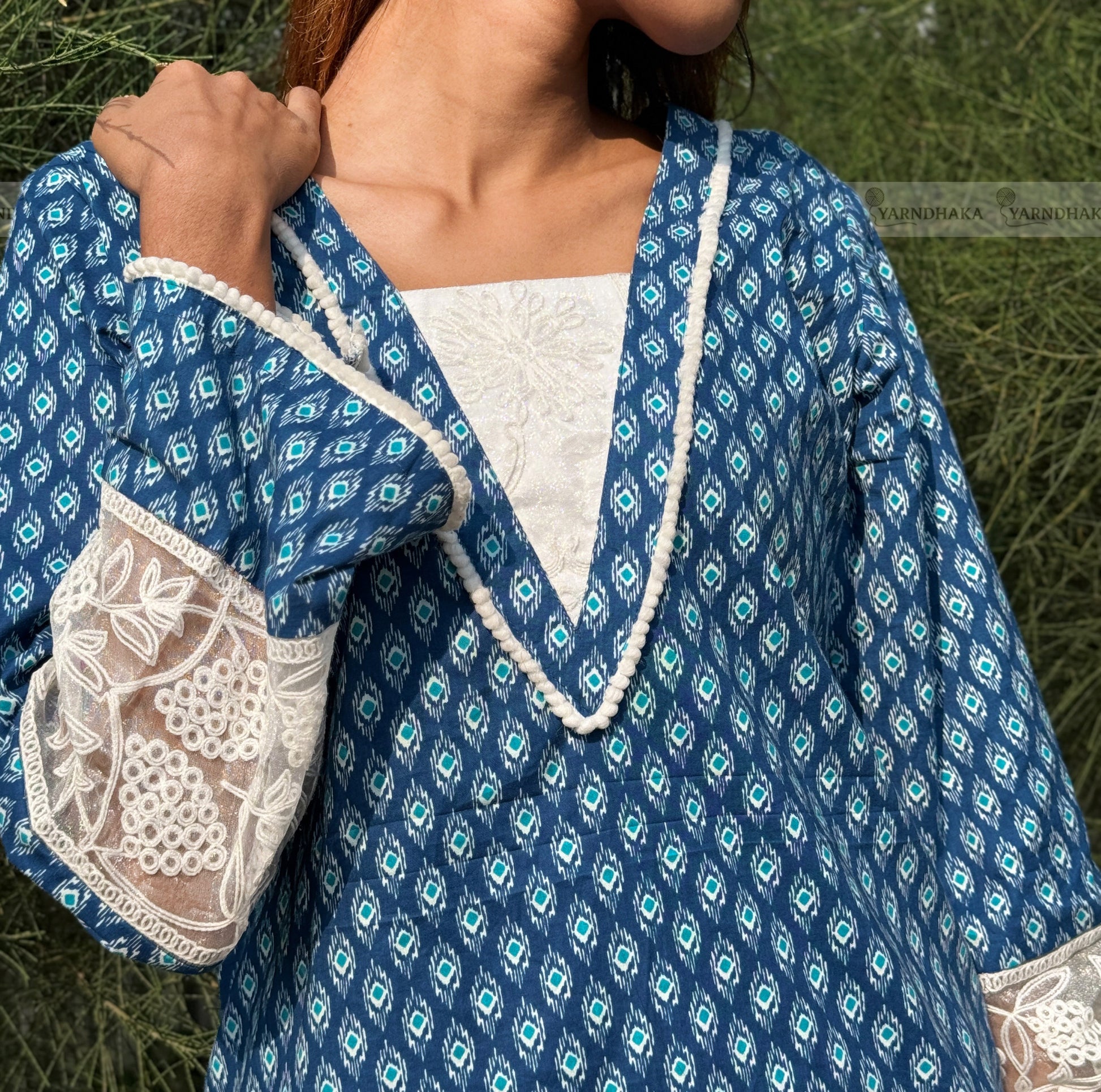 "কাঠগোলাপ " joyouri kurti full set 🌸