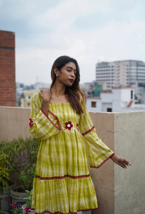 "spring" premium midi frock