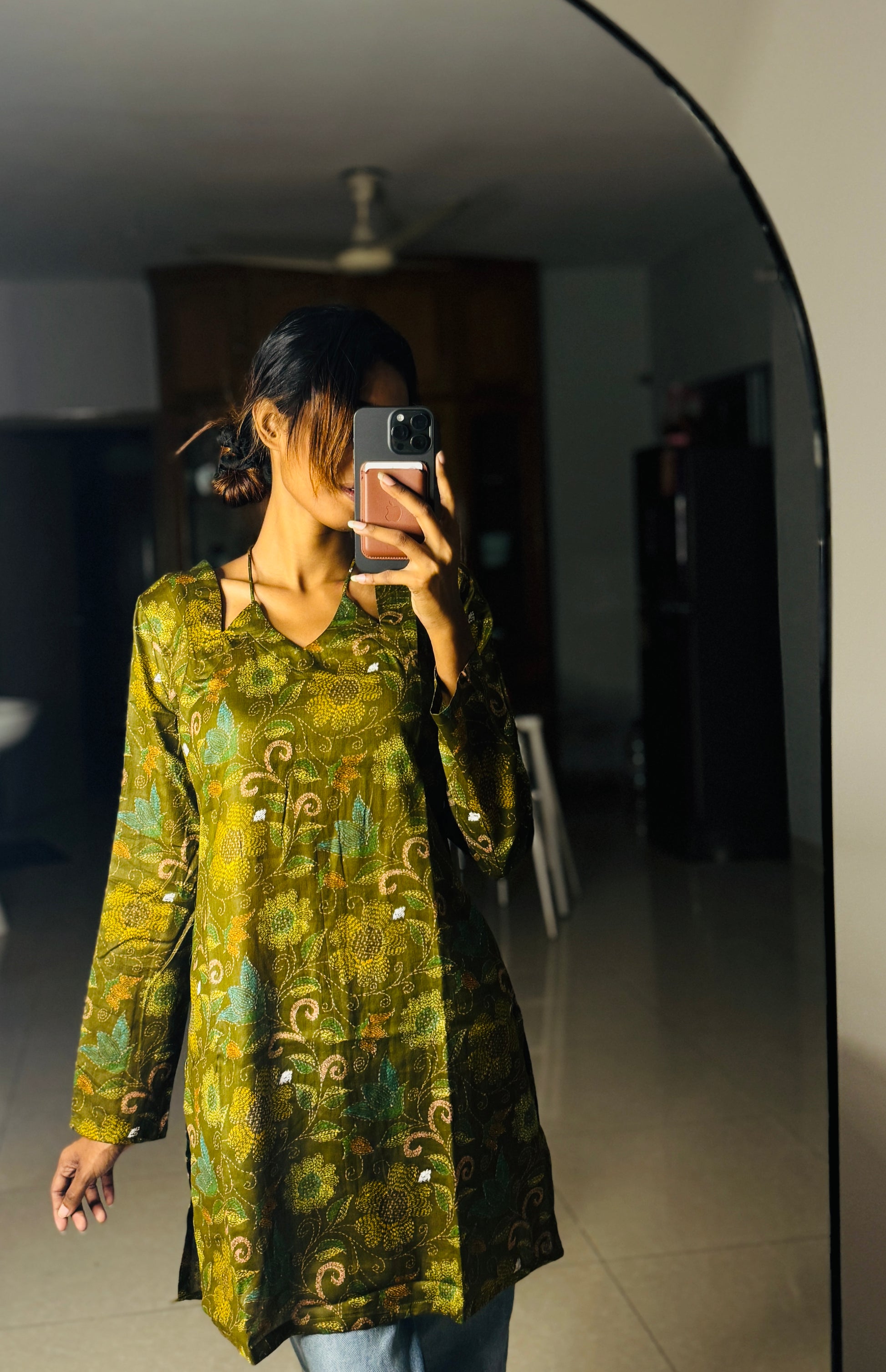 "জলপাই " kurti 🌿