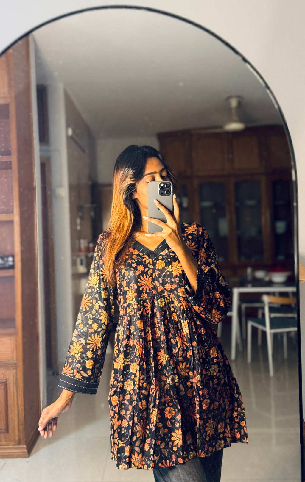 Autumn Bloom - Cotton Mini Frock