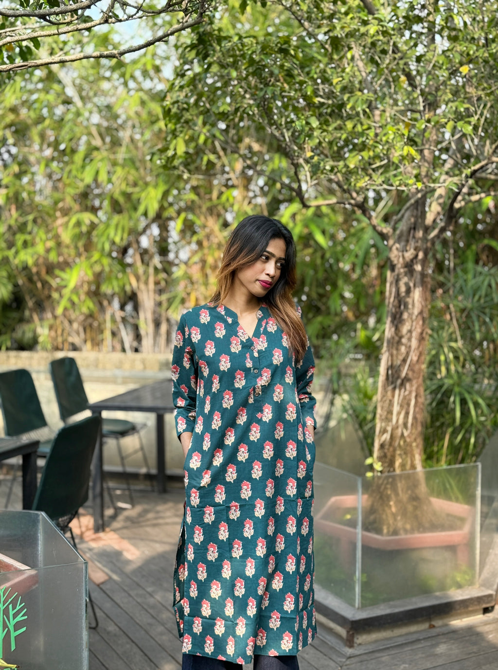 "জিনিয়া" long kurti ☘️