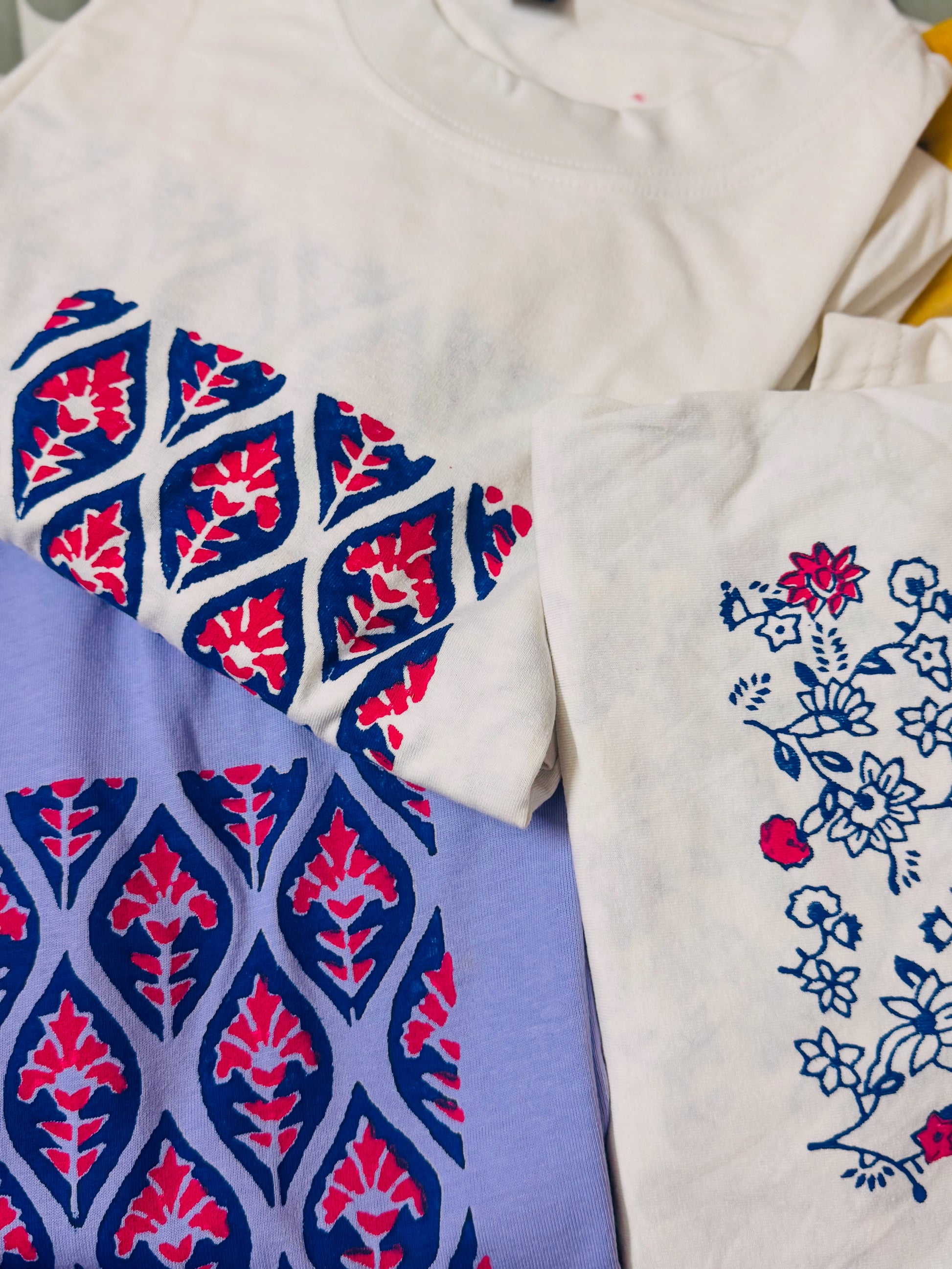 Block printed t-shirt