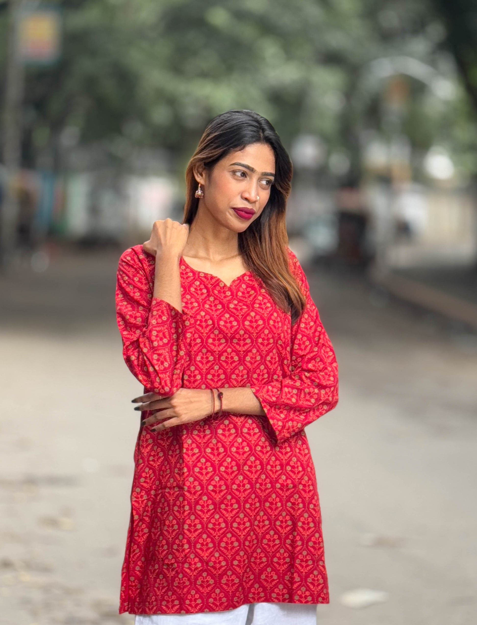 Lalkonna (লালকন্যা) - Cotton Short Kurti